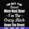 FN00076-I'm not the sweet mom next door I'm the crazy bitch down the street svg, png, dxf, eps file FN00076.jpg