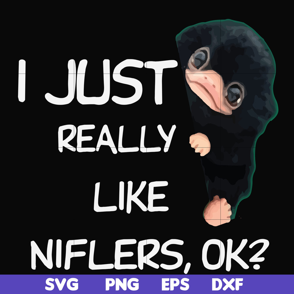 FN000793-I just really like niflers ok svg, png, dxf, eps file FN000793.jpg