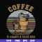 FN000923-Coffee is always a good idea svg, png, dxf, eps file FN000923.jpg