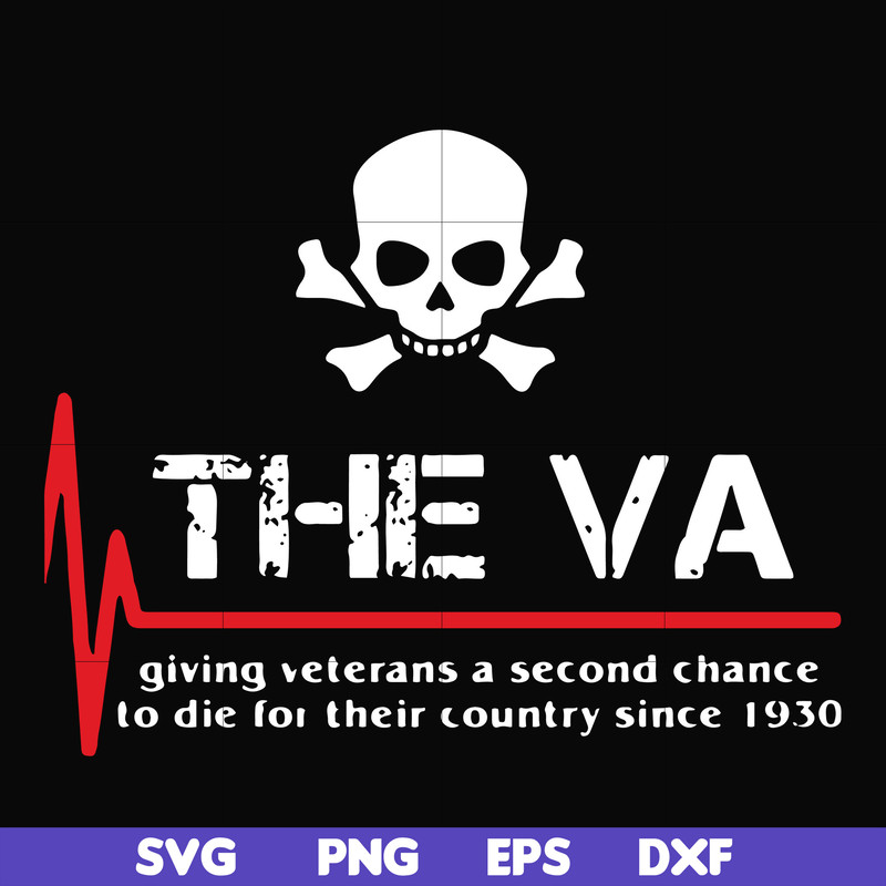 FN00093-The VA giving veterans a second chance svg, png, dxf, eps file FN00093.jpg