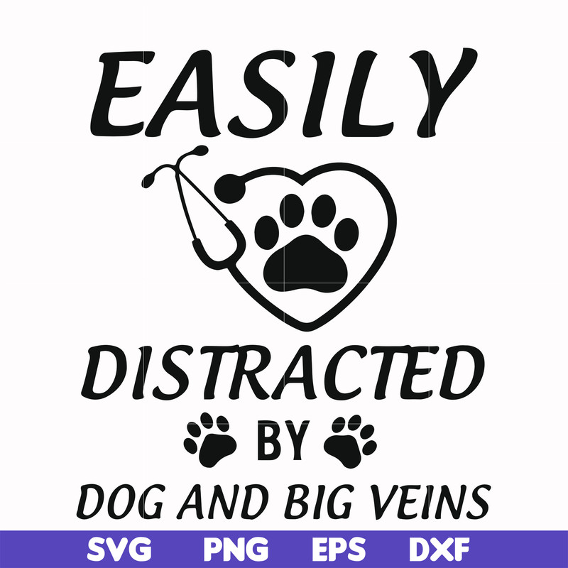 FN000958-Easily distracted by dog and big veins svg, png, dxf, eps file FN000958.jpg