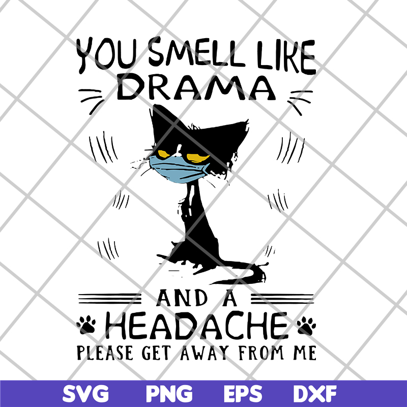 FN11062111-Black cat you smell svg, png, dxf, eps digital file FN11062111.jpg