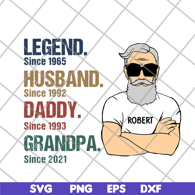 FTD07062109-Legend Husband Daddy Grandpa Since svg, png, dxf, eps digital file FTD07062109.jpg