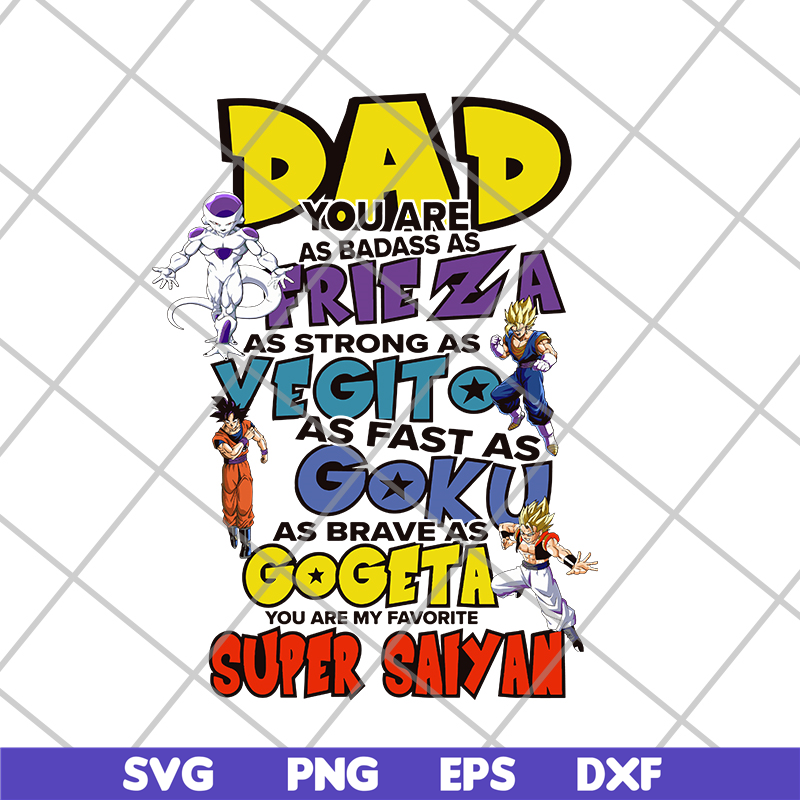 FTD21052107-Dragon Ball Z inspired My Favorite Dad or Favourite Fathers day or Birthday svg, png, dxf, eps digital file FTD21052107.jpg