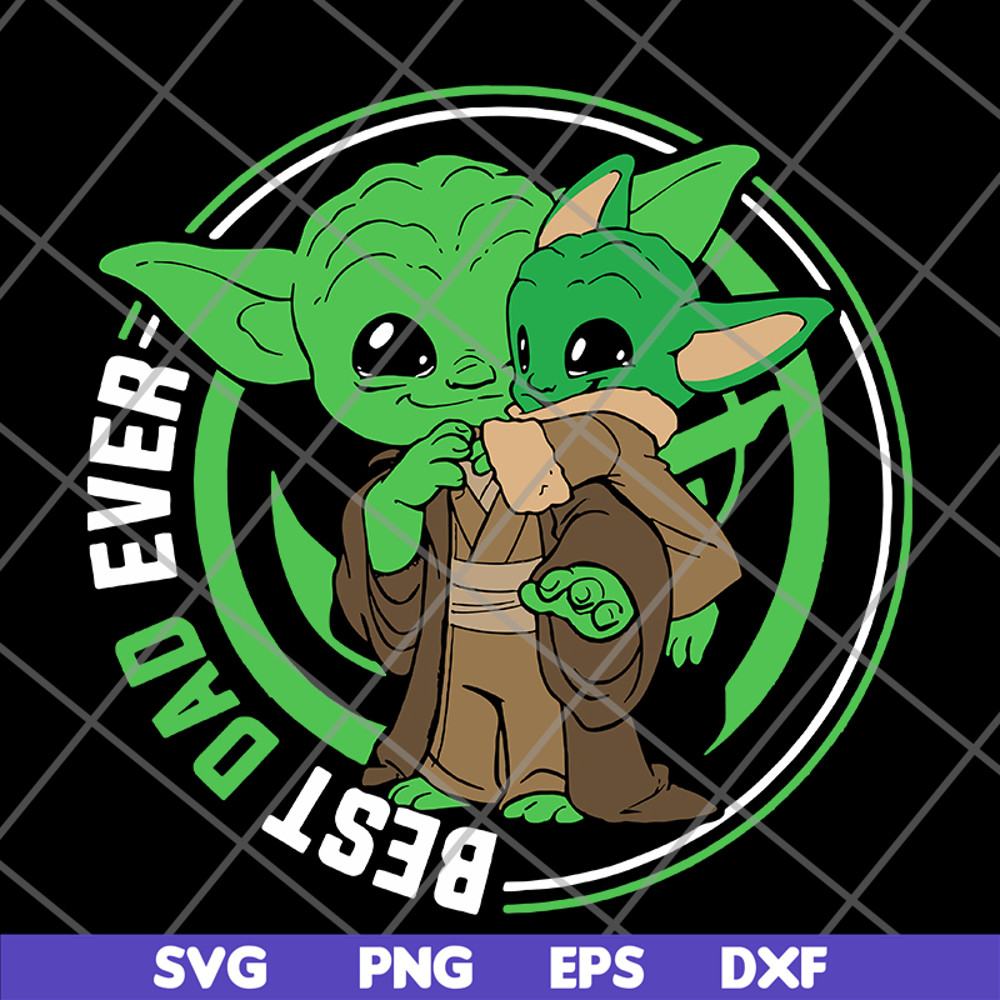 FTD29052143-Yoda and baby yoda best dad ever svg, png, dxf, eps digital file FTD29052143.jpg