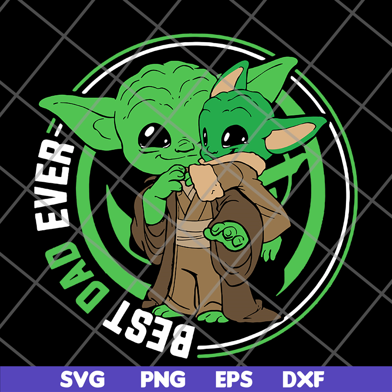 FTD29052143-Yoda and baby yoda best dad ever svg, png, dxf, eps digital file FTD29052143.jpg