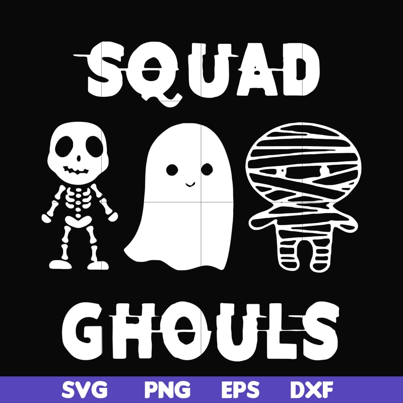 HLW0030-Squad ghouls svg, halloween svg, png, dxf, eps, digital file HLW0030.jpg