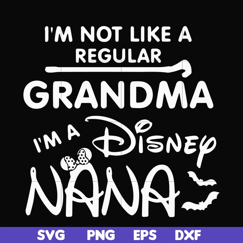 HLW0136-i am not like a regular grandma svg, png, dxf, eps digital file HLW0136.jpg