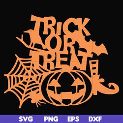 trick or treat svg, halloween svg, png, dxf, eps digital file hlw1707206