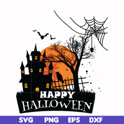 happy halloween svg, png, dxf, eps digital file hlw2107202
