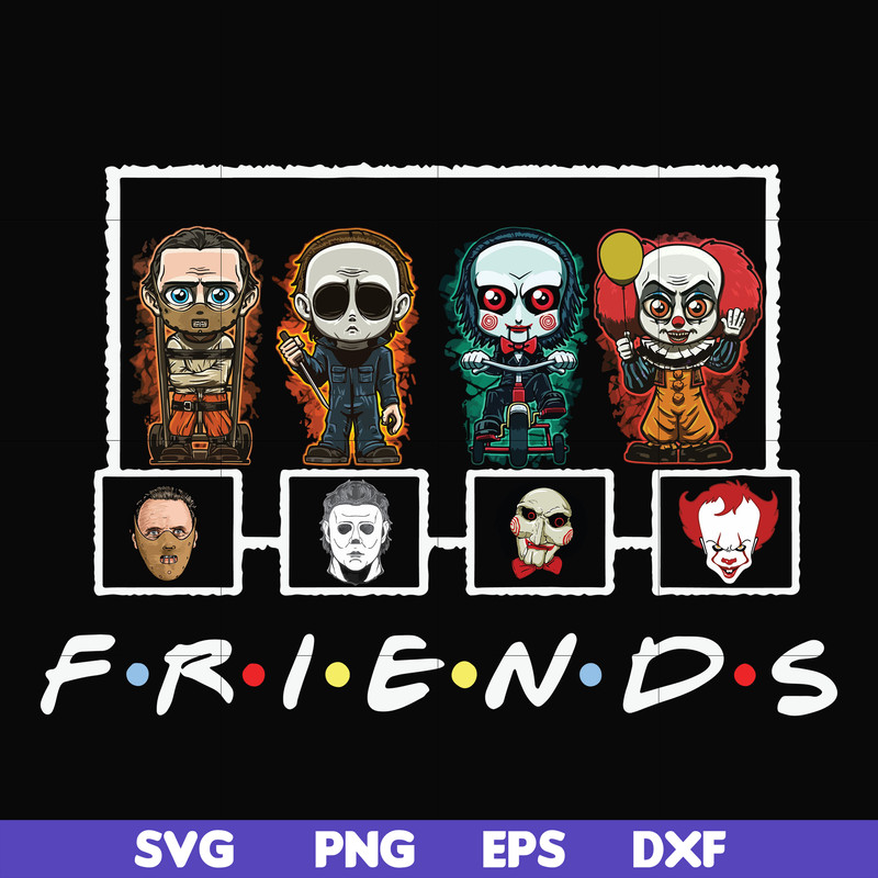 HLW2307203-Scary Friends Horror svg, Halloween svg, png, dxf, eps digital file HLW2307203.jpg