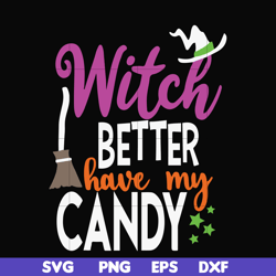 witch better have my candy svg, halloween svg, png, dxf, eps digital file hlw24072010