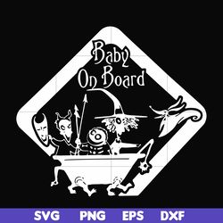 baby on board svg, halloween svg, png, dxf, eps digital file hlw2407203