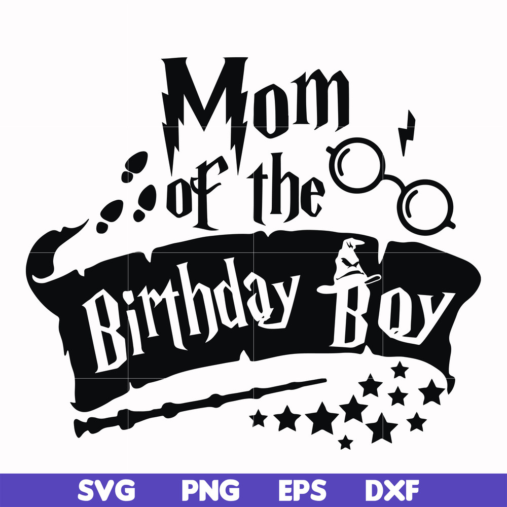 HRPT00016-Mom of the birthday boy svg, png, dxf, eps file HRPT00016.jpg