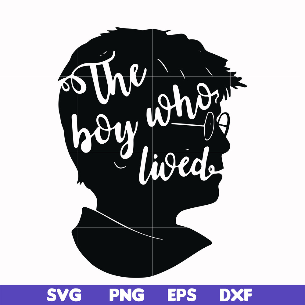 HRPT0006-The boy who lived svg, png, dxf, eps file HRPT0006.jpg