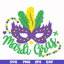 mardi gras svg, png, dxf, eps file mag0001
