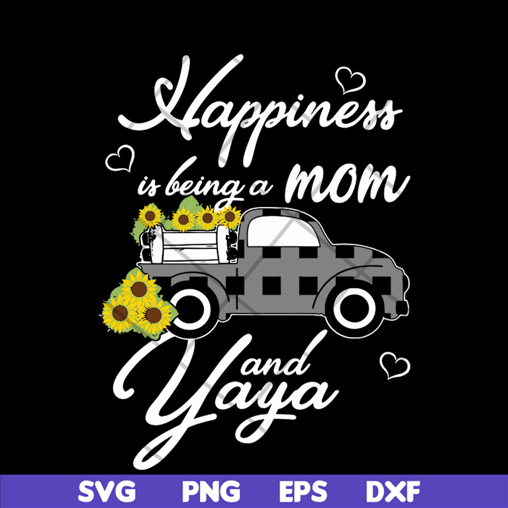 MTD03042116-Happiess is being a mom svg, Mother's day svg, eps, png, dxf digital file MTD03042116.jpg