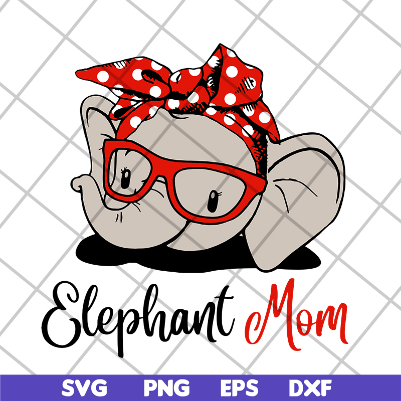 MTD04042114-Elephant Mom svg, Mother's day svg, eps, png, dxf digital file MTD04042114.jpg
