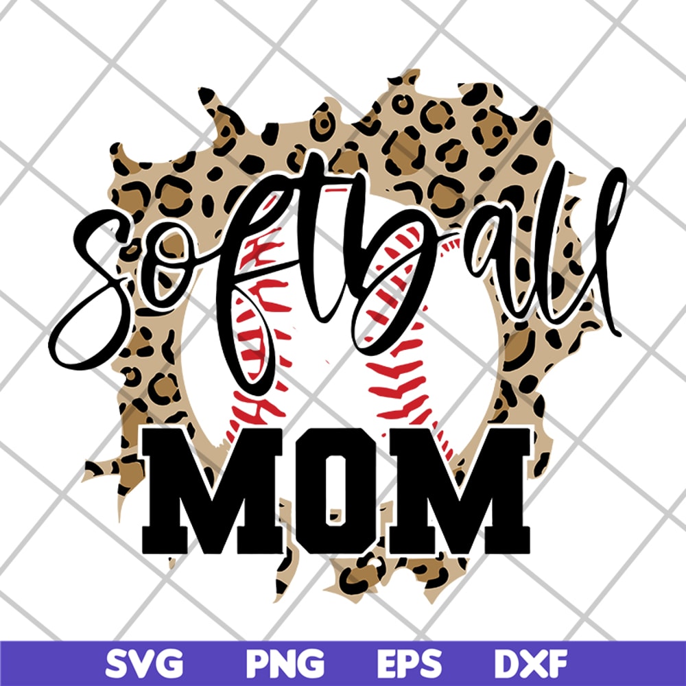MTD05042109-Sofball mom svg, Mother's day svg, eps, png, dxf digital file MTD05042109.jpg