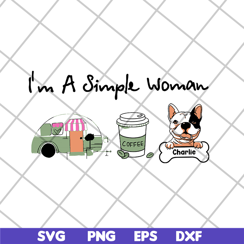 MTD08042108-I'm a simple woman svg, Mother's day svg, eps, png, dxf digital file MTD08042108.jpg