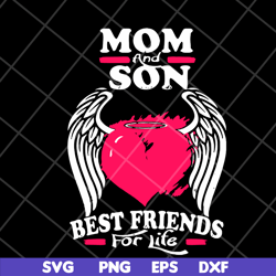 mom and son svg, mother's day svg, eps, png, dxf digital file mtd16042101
