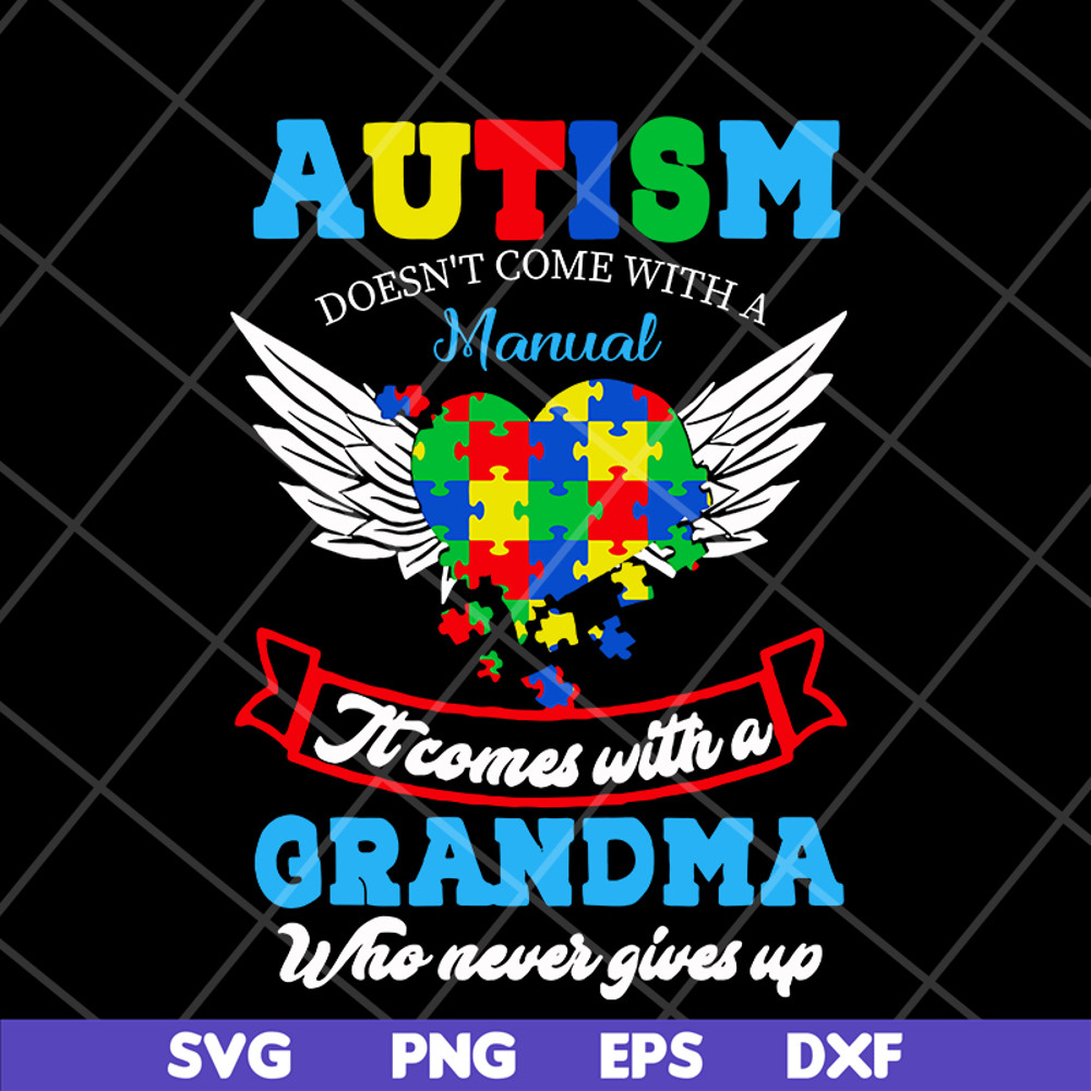 MTD16042105-Autism grandma svg, Mother's day svg, eps, png, dxf digital file MTD16042105.jpg