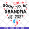 MTD20042114-Soon to be grandma est 2021 svg, Mother's day svg, eps, png, dxf digital file MTD20042114.jpg