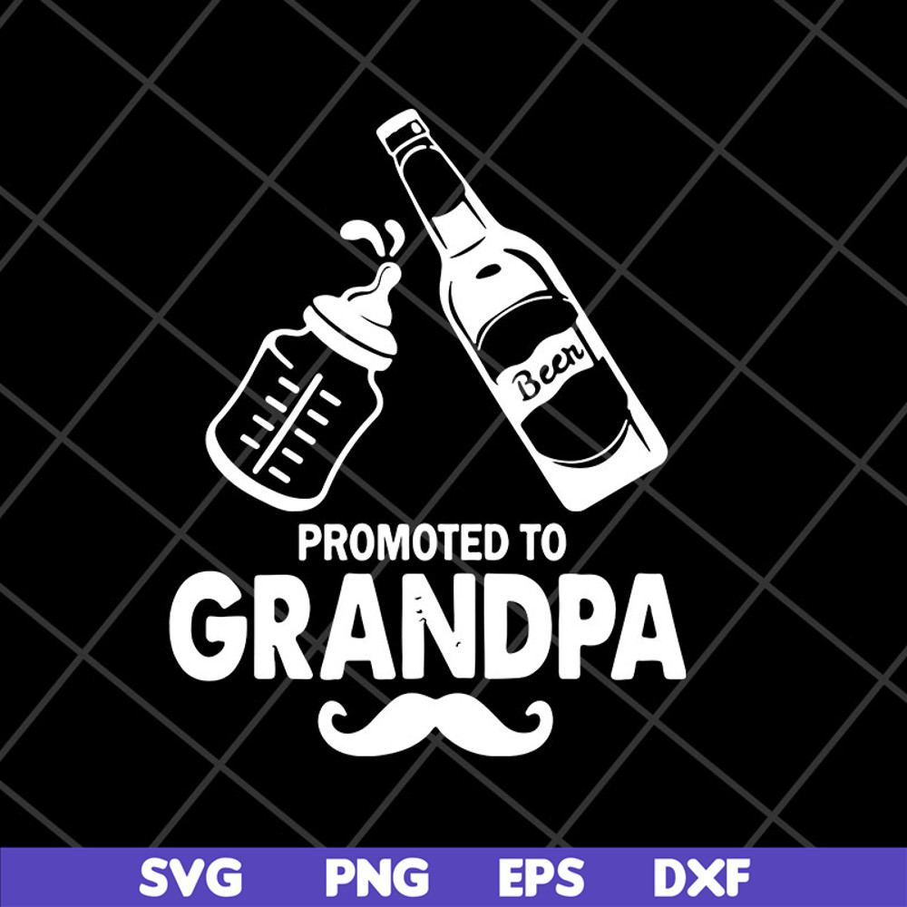 MTD28042126-Beer promoted to grandpa fathers day 2021 svg, Fathers day svg, png, dxf, eps digital file MTD28042126.jpg