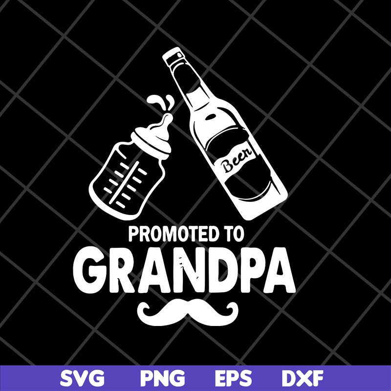 MTD28042126-Beer promoted to grandpa fathers day 2021 svg, Fathers day svg, png, dxf, eps digital file MTD28042126.jpg