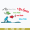 DR0302213-One fish, two fish, red fish, blue fish svg, Dr Seuss svg, png, dxf, eps file DR0302213.jpg