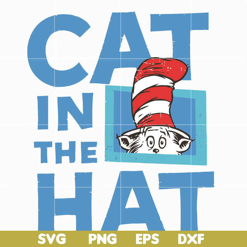 DR05012127-The Cat in the Hat , dr svg, png, dxf, eps file DR05012127.jpg