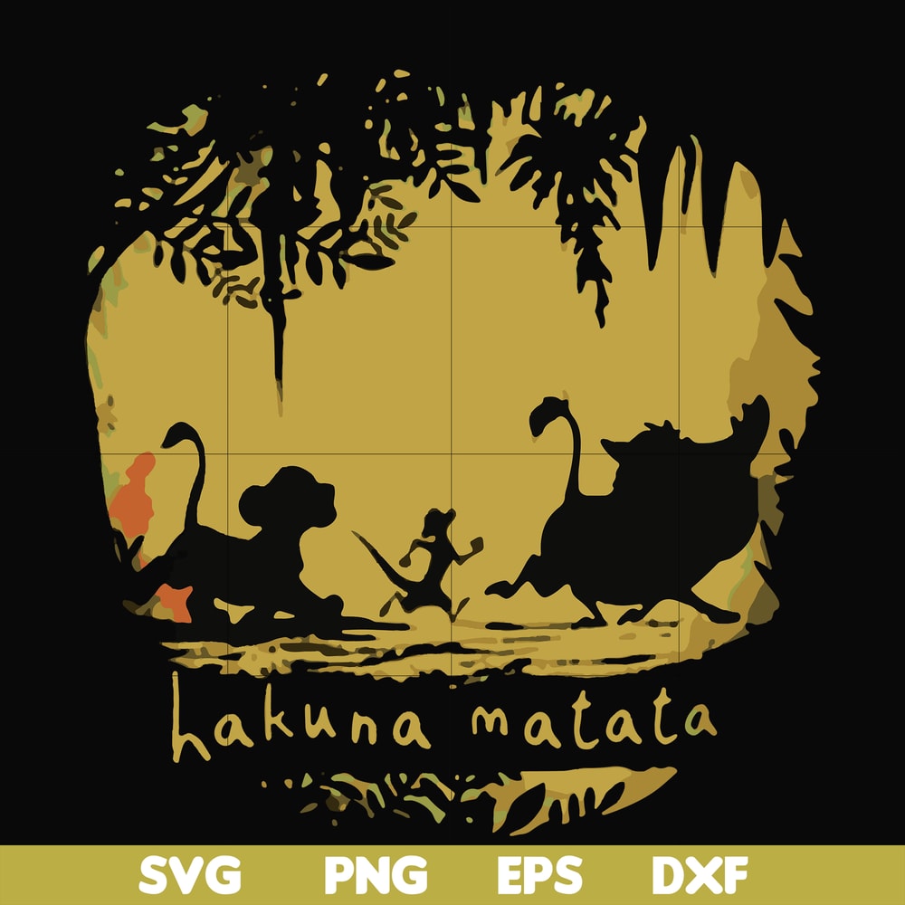 FN000159-Hakuna Matata svg, png, dxf, eps file FN000159.jpg