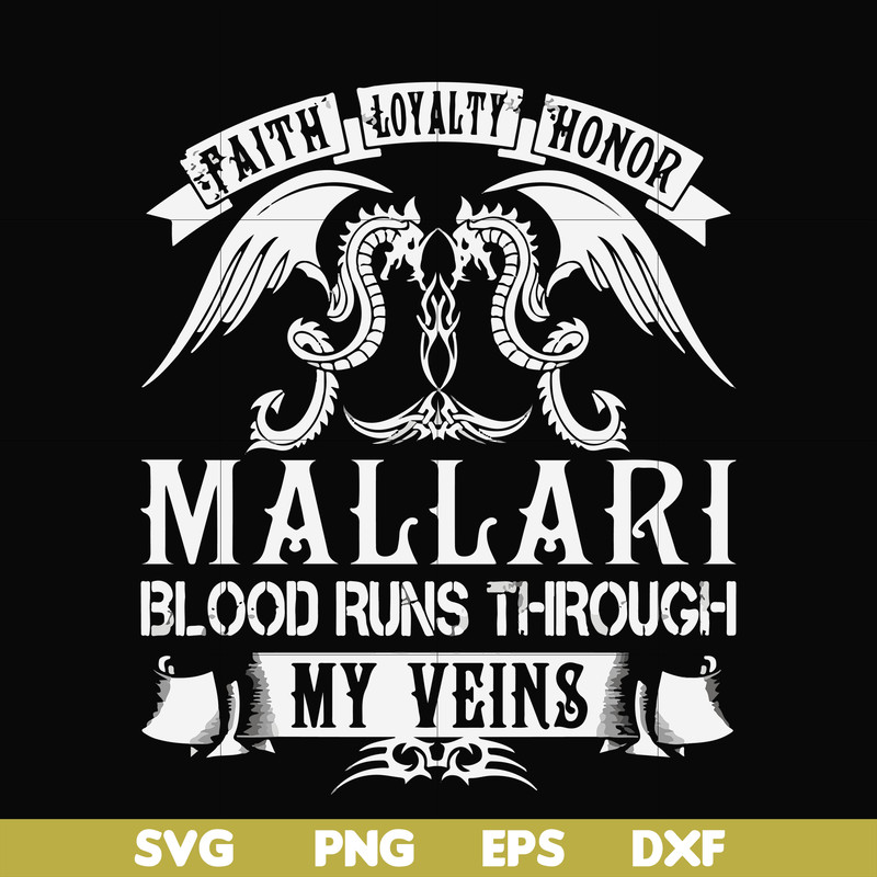 FN000243-Mallari blood runs through my veins svg, png, dxf, eps file FN000243.jpg