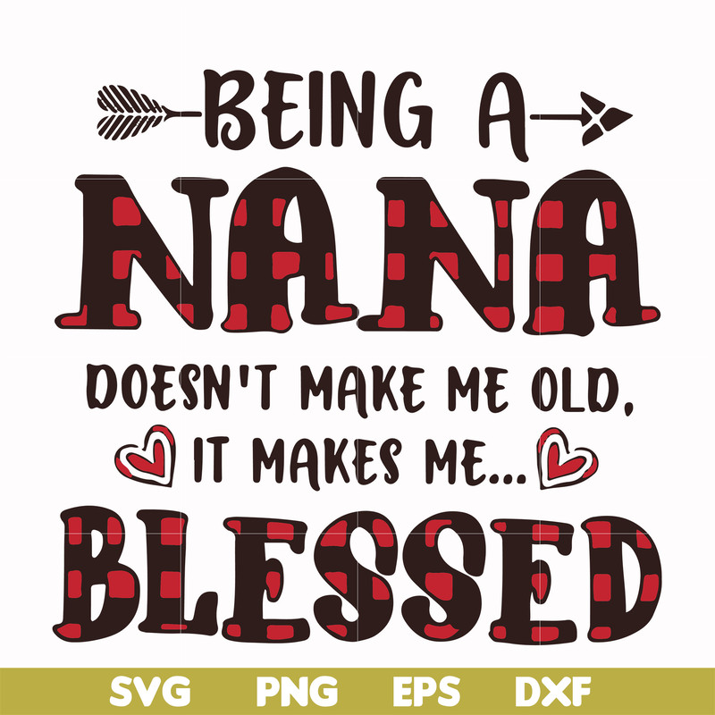 FN000437-Being a Nana doesn't make me old it make me blessed svg, png, dxf, eps file FN000437.jpg