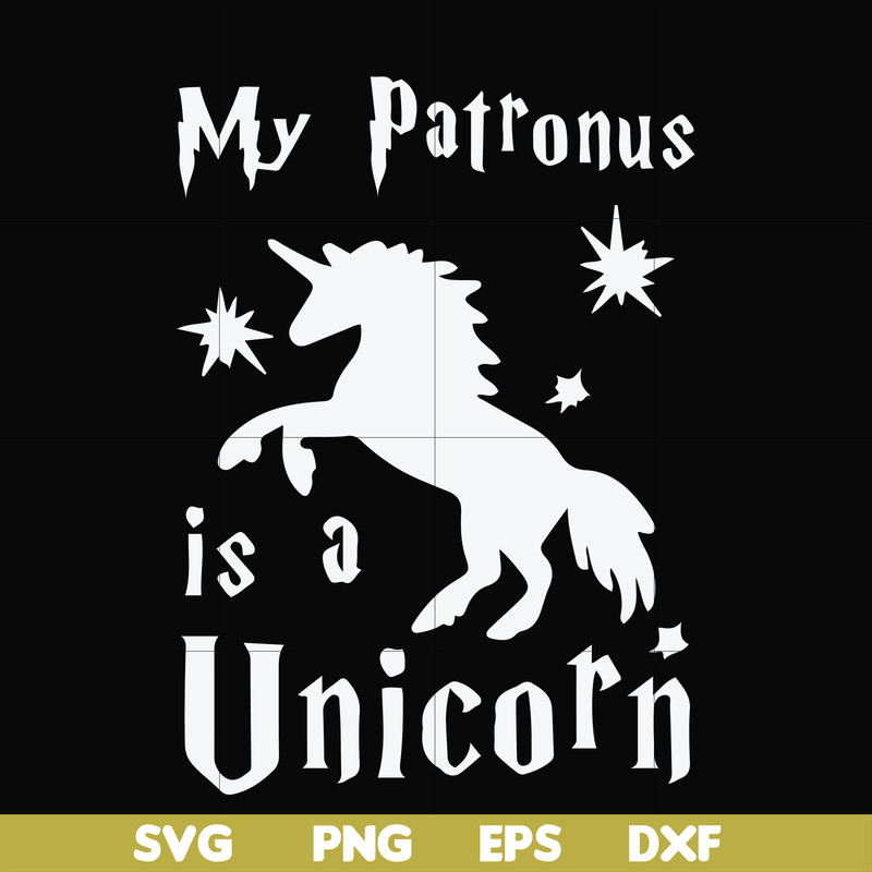 FN000568-My patronus is a Unicorn svg, png, dxf, eps file FN000568.jpg