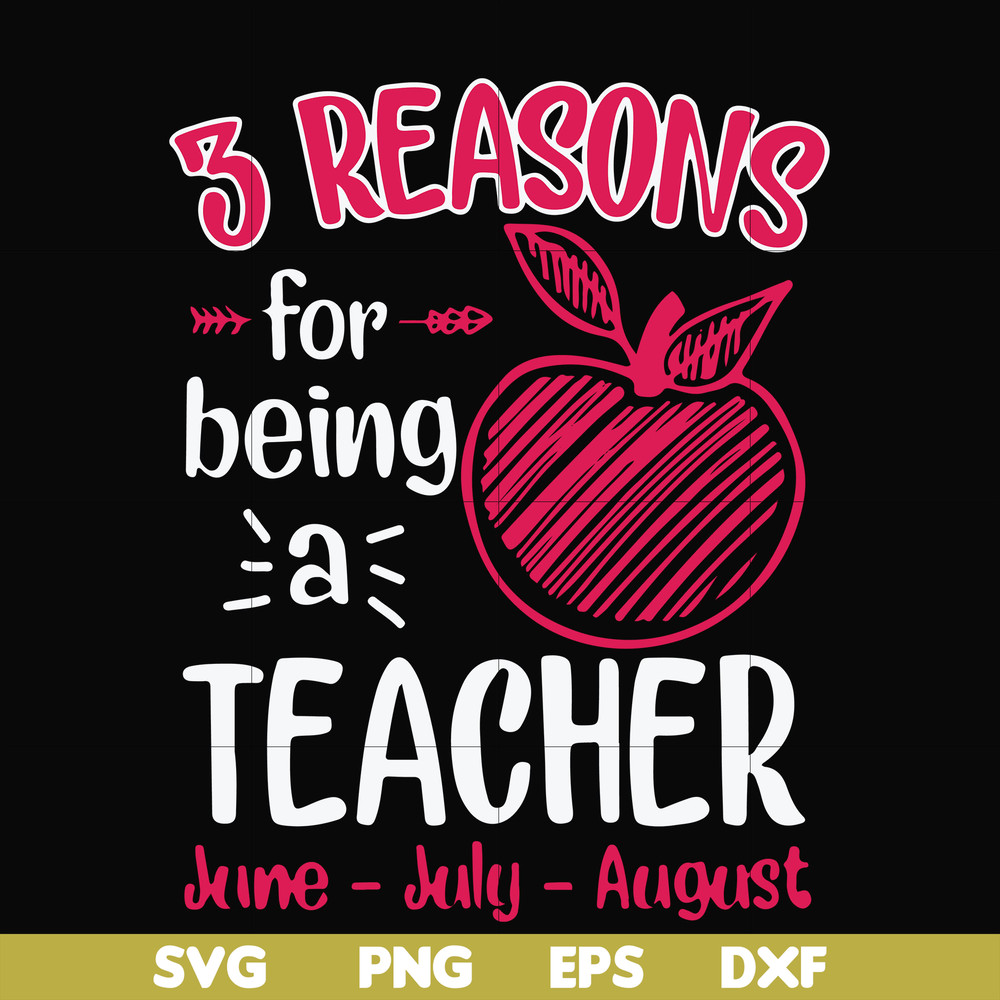 FN000630-3 reasons for being a teacher svg, png, dxf, eps file FN000630.jpg