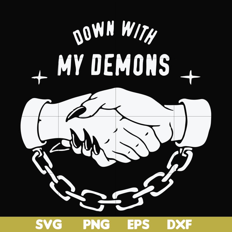 FN000697-Down with my Demons svg, png, dxf, eps file FN000697.jpg