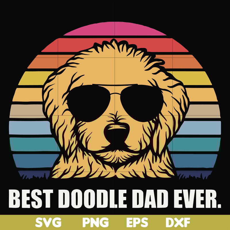 FN000966-Best doodle dad ever svg, png, dxf, eps file FN000966.jpg