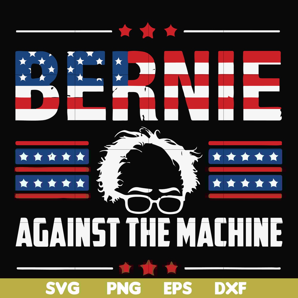 FN000976-Bernie against the machine svg, png, dxf, eps file FN000976.jpg