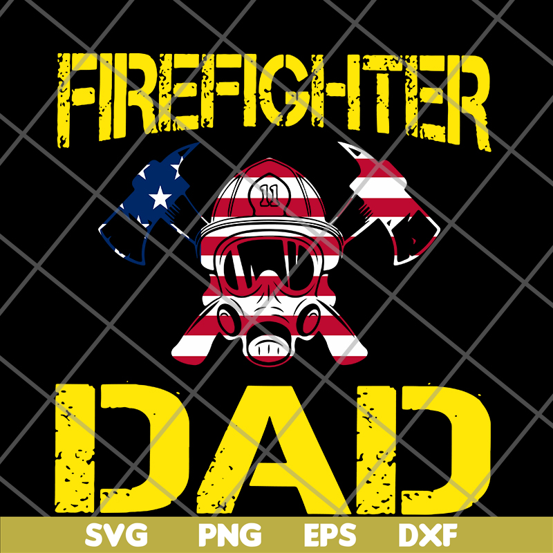 FTD03062115-Firefighter Dad US flag svg, png, dxf, eps digital file FTD03062115.jpg