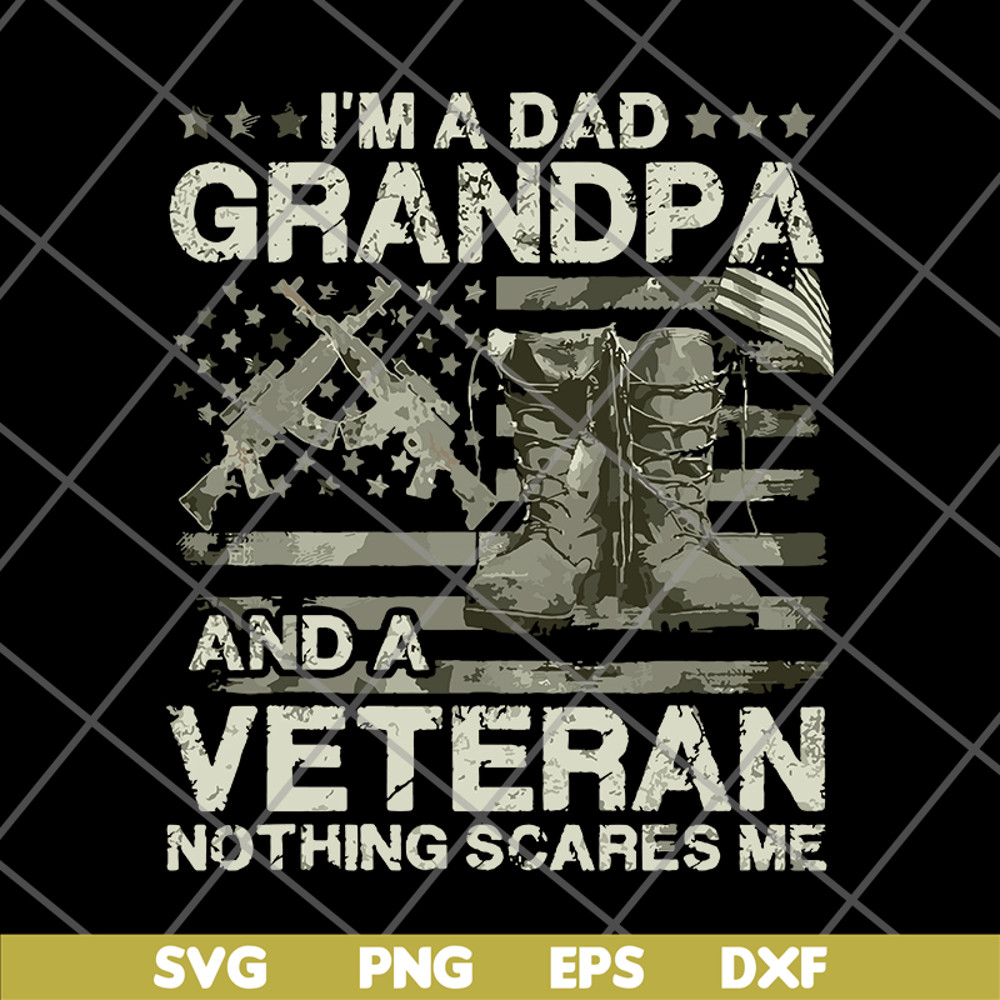 FTD03062122-Veteran Father Day Shirt I’m A Dad Grandpa svg, png, dxf, eps digital file FTD03062122.jpg