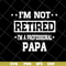 FTD04052112-Im not retired im a professional papa svg, Fathers day svg, png, dxf, eps digital file FTD04052112.jpg
