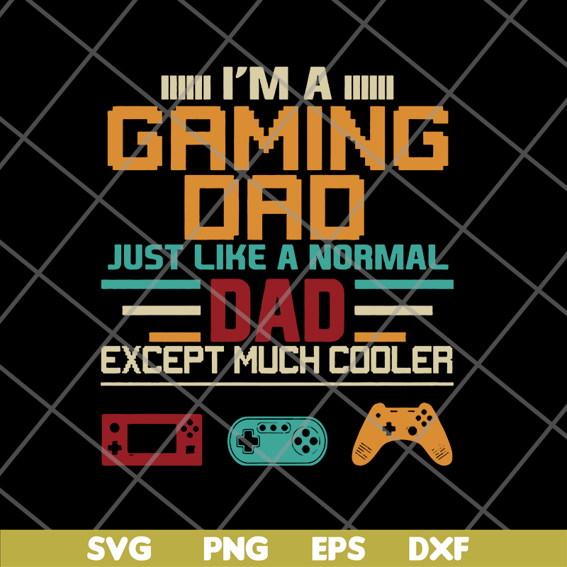 FTD10062111-Gaming Dad Cooler svg, png, dxf, eps digital file FTD10062111.jpg