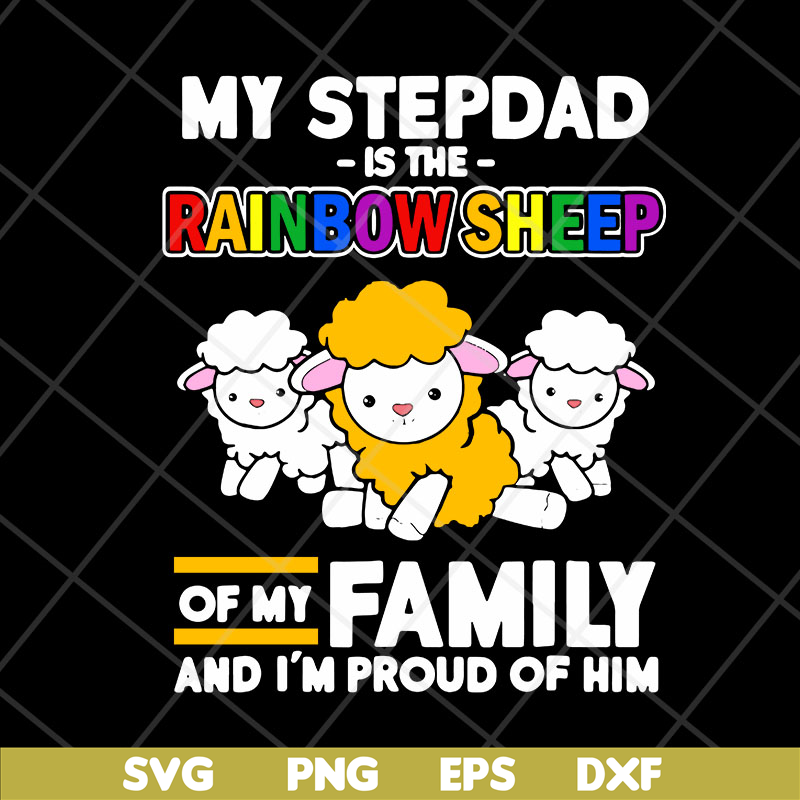 FTD13052130-My stepdad is rainbow sheep of family svg, png, dxf, eps digital file FTD13052130.jpg