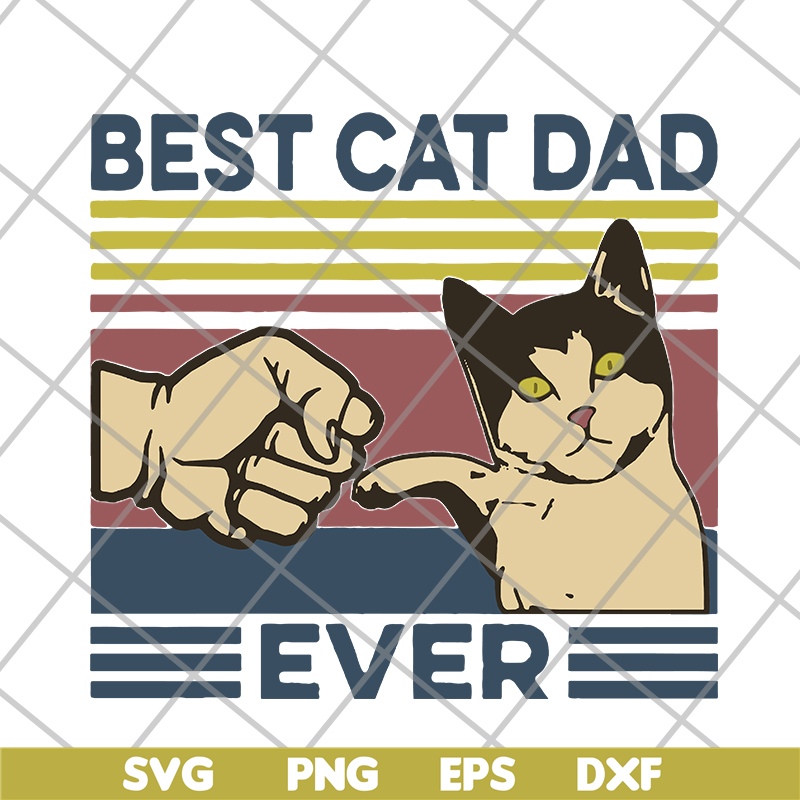 FTD26052122-BeSt cat dad ever svg, png, dxf, eps digital file FTD26052122.jpg