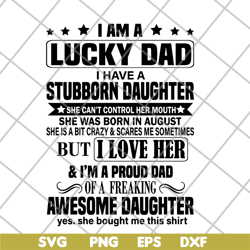 FTD28052121-I am lucky dad svg, png, dxf, eps digital file FTD28052121.jpg