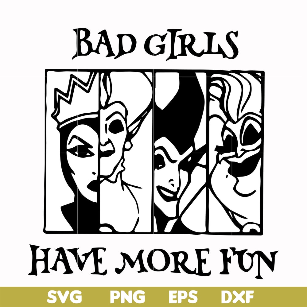 HLW0135-bad girls have more fun svg, png, dxf, eps digital file HLW0135.jpg