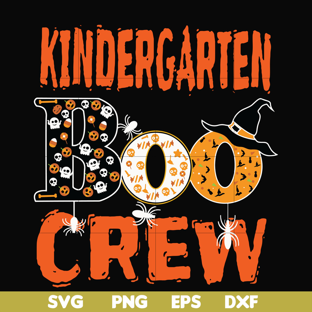 HLW2007208-Kindergarten boo crew svg, halloween svg, png, dxf, eps digital file HLW2007208.jpg