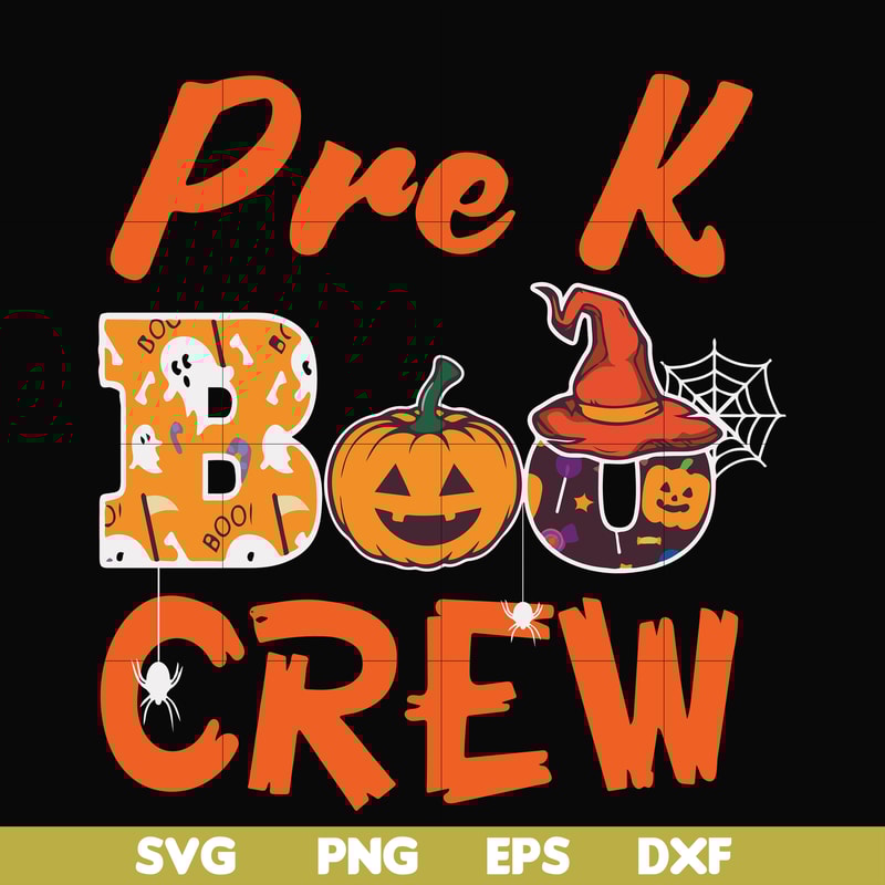 HLW2007209-Pre k boo crew svg, halloween svg, png, dxf, eps digital file HLW2007209.jpg