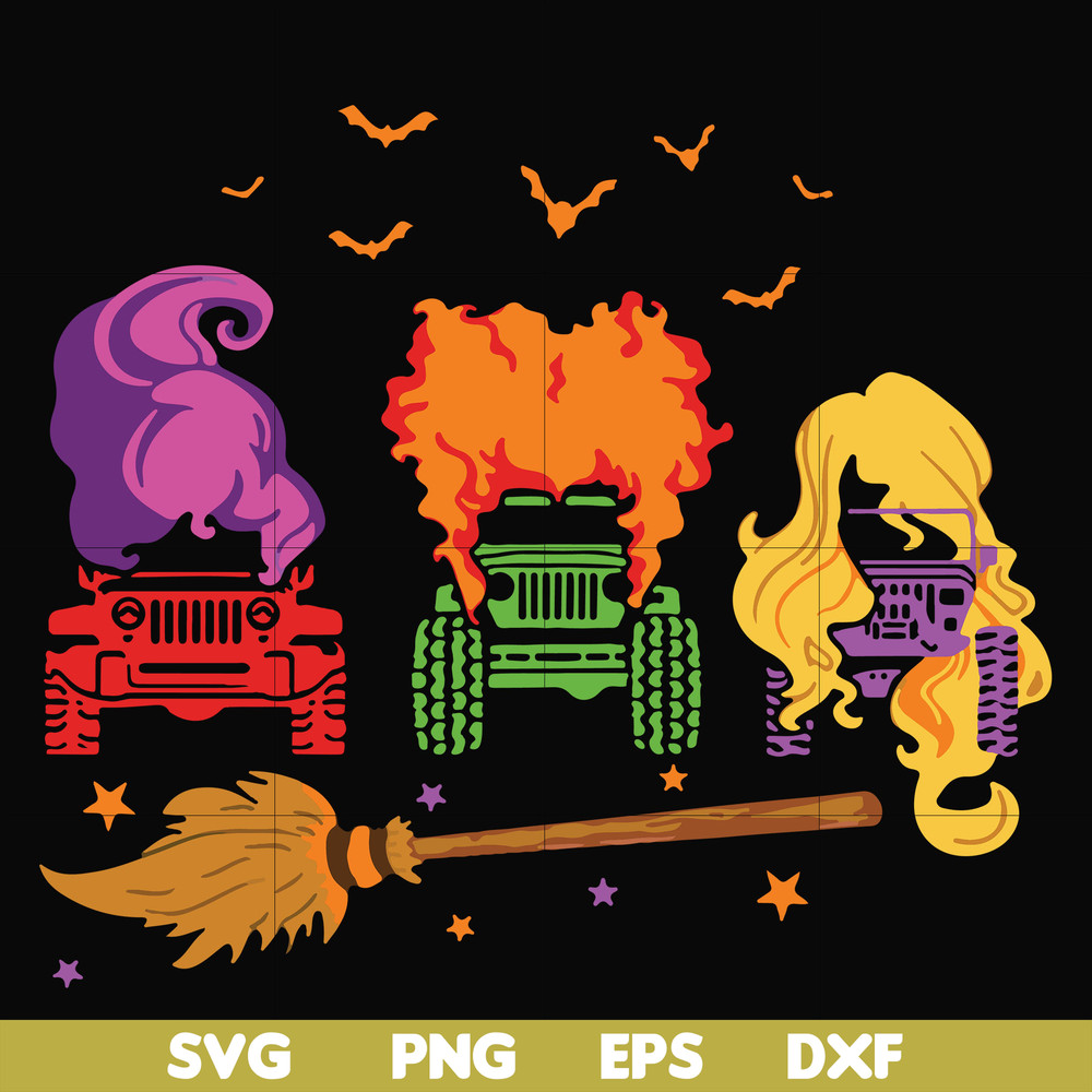 HLW23072010-Witch car svg, halloween svg, png, dxf, eps digital file HLW2307210.jpg